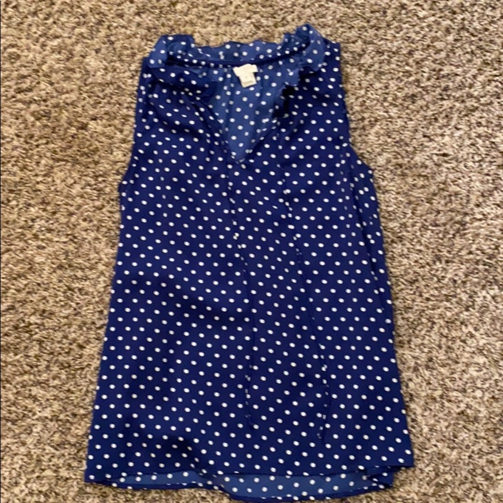 Navy blue and white tank!